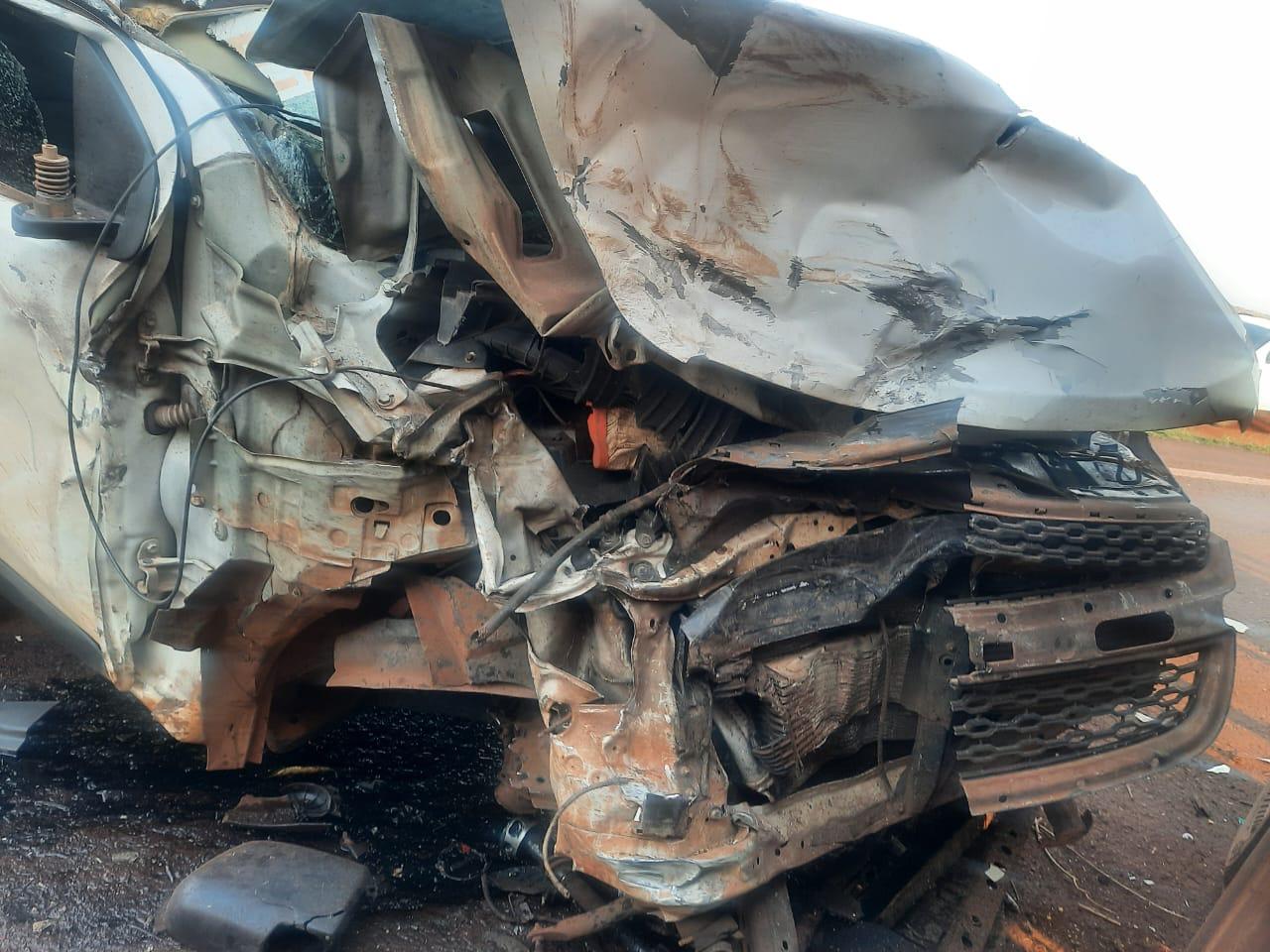 Acidente na PR-180 em Nova Aurora deixa dois motoristas feridos