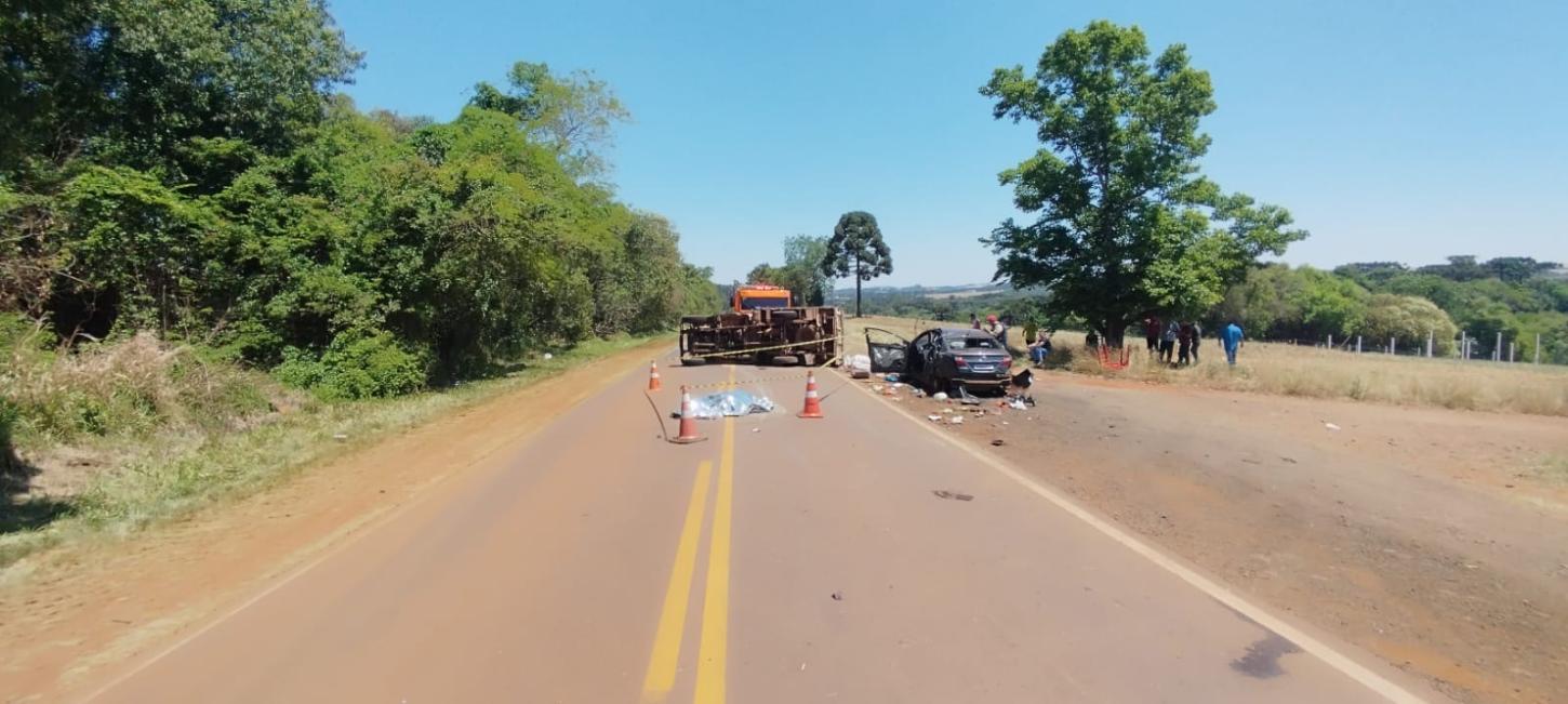 Acidente na PR-473 resulta em óbito em Quedas do Iguaçu