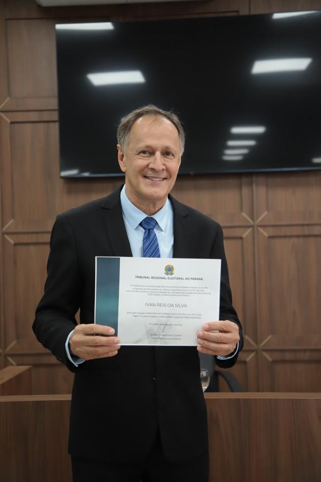 Ivan Reis é diplomado pela 3ª vez como prefeito de Terra Roxa