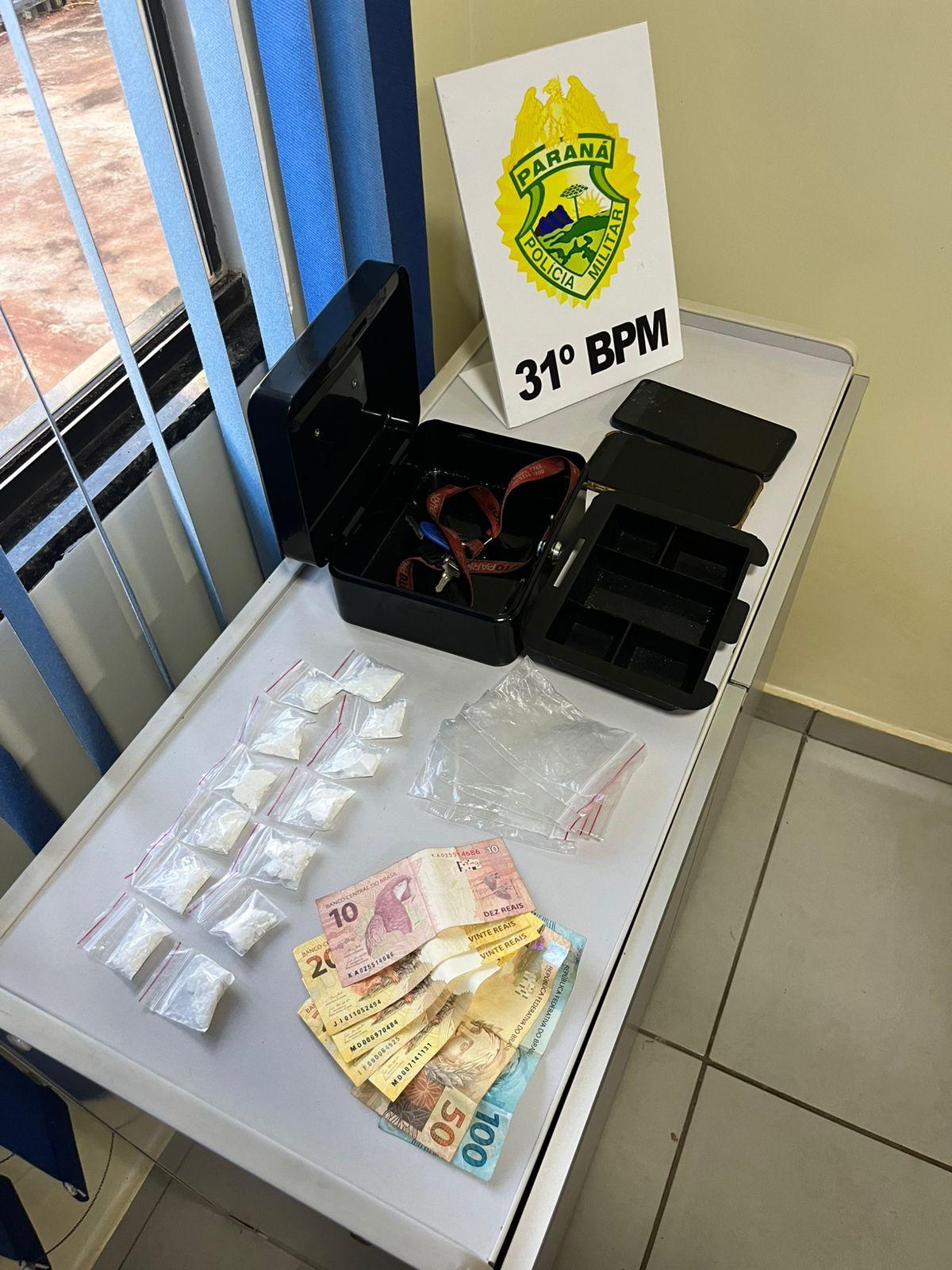 Homem e mulher são presos por tráfico de drogas em Corbélia
