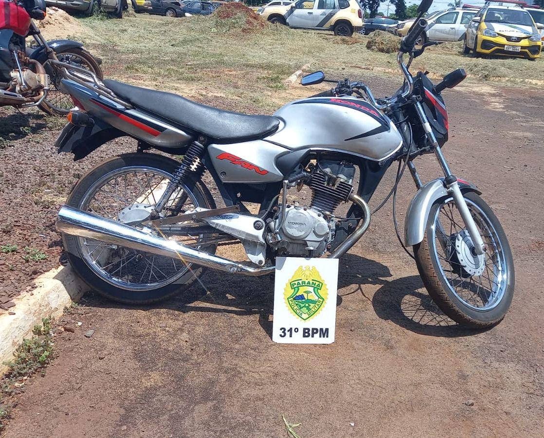 Polícia Militar apreende motocicleta irregular em Assis Chateaubriand
