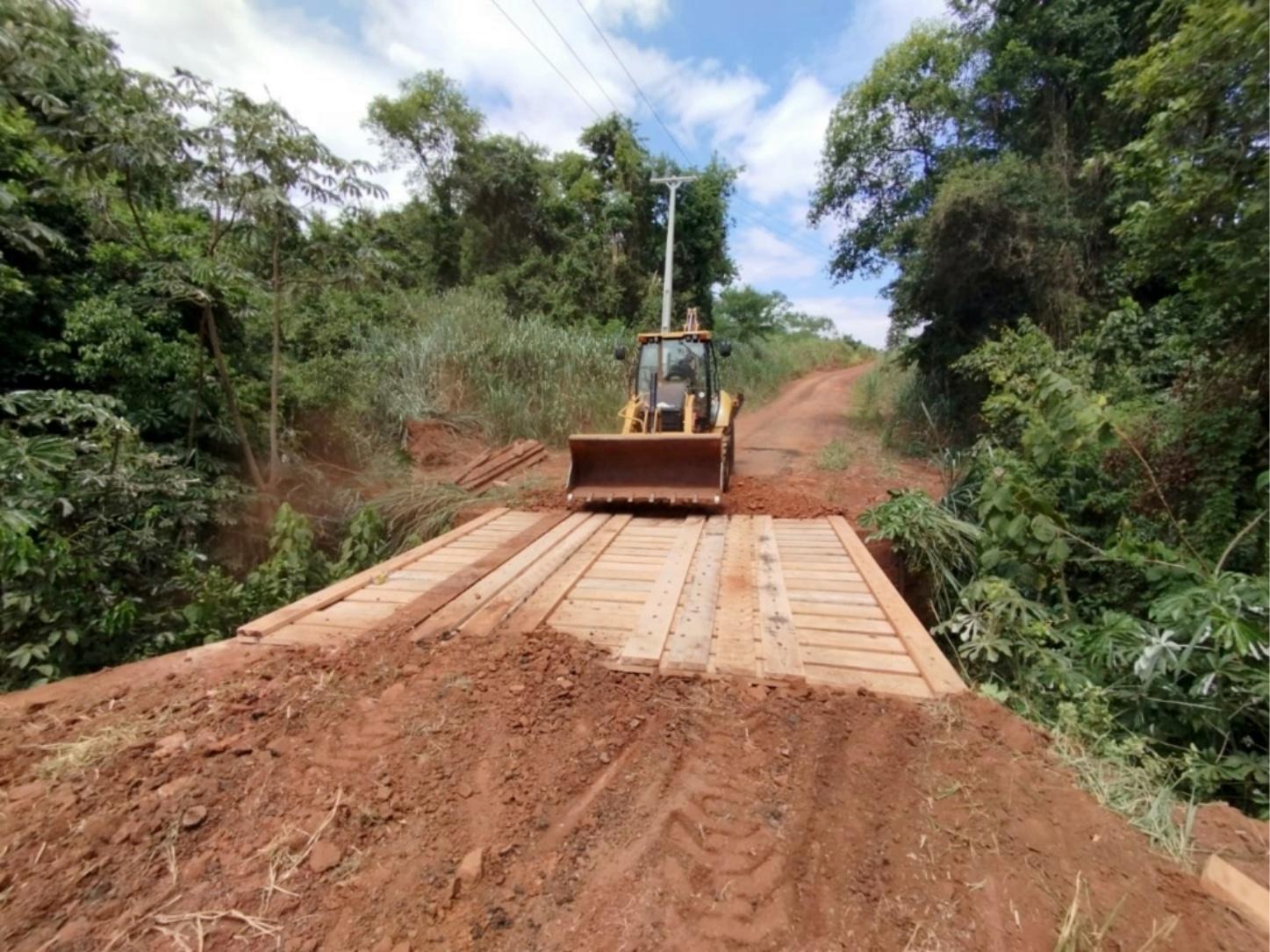 Revitalização de ponte melhora acesso e escoamento de produção em Terra Roxa