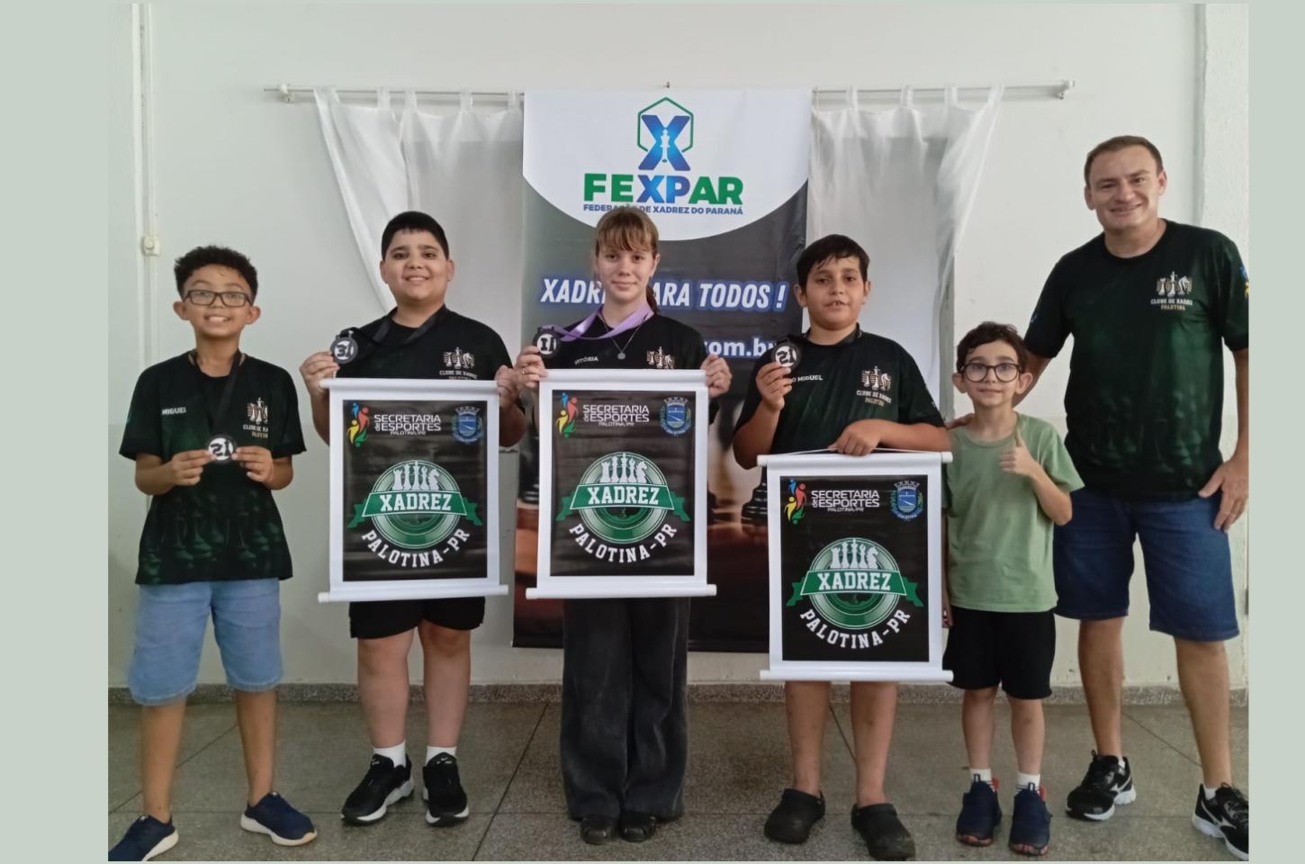 Equipe de Xadrez de Palotina brilha em etapa classificatória do Campeonato Paranaense