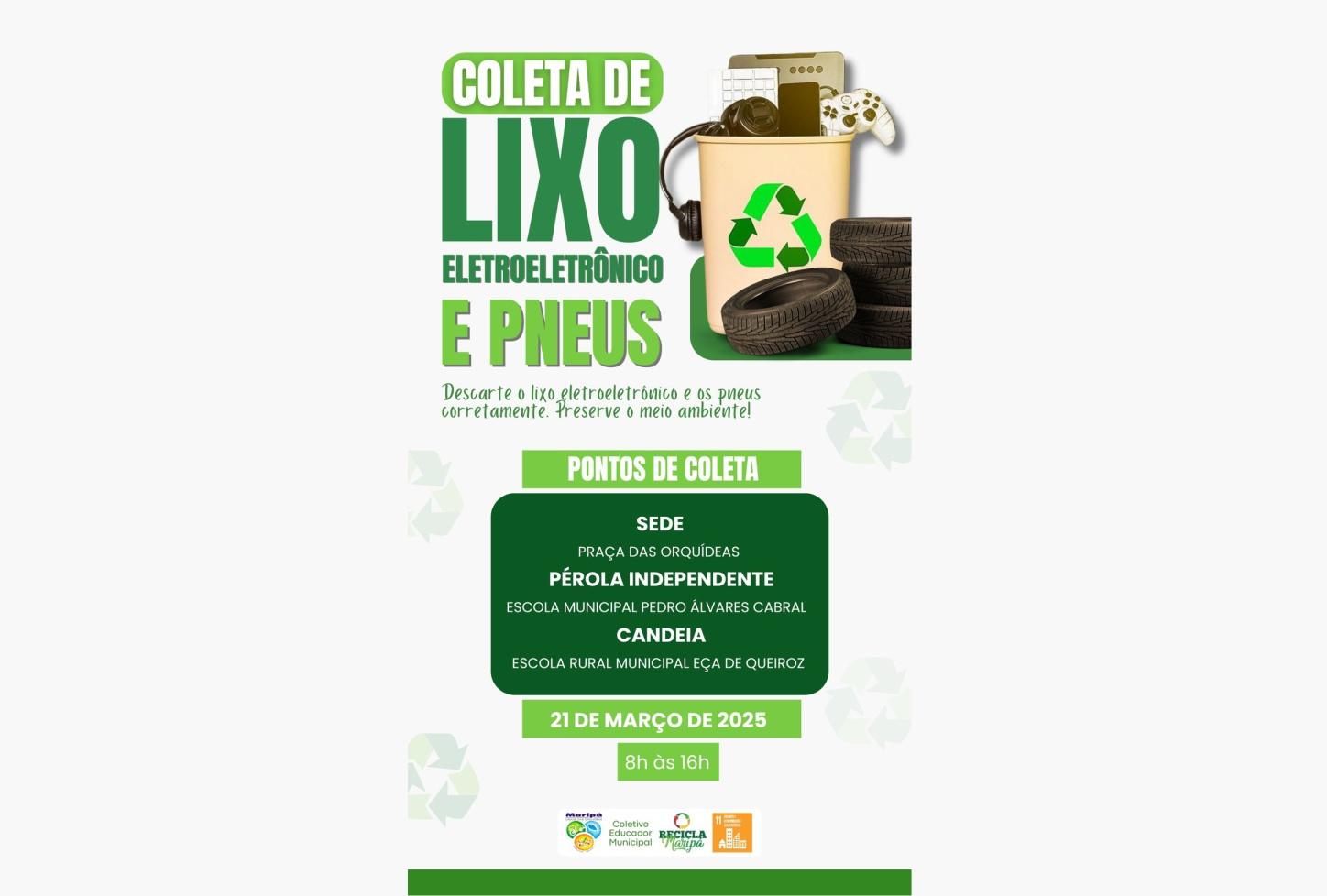 Maripá vai realizar campanha de coleta de lixo eletrônico e pneus