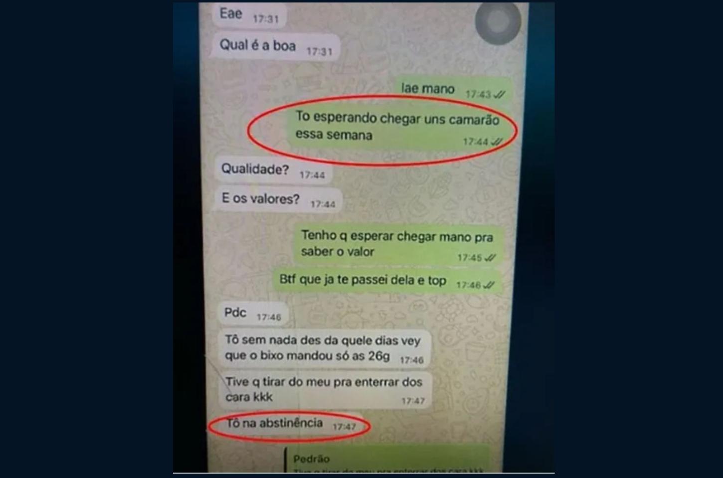 Preso encomendava e vendia maconha pelo zap: “Tem camarão nessa semana”