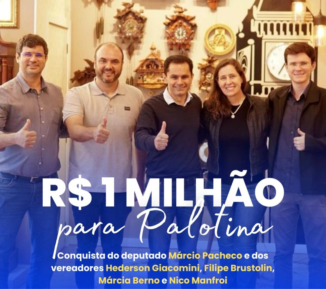 Palotina vai receber R$ 1 milhão em investimentos