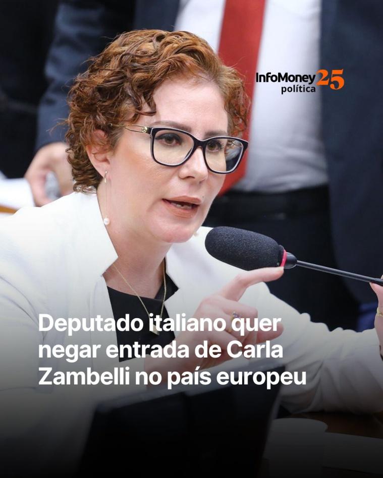 Deputado italiano quer negar entrada de Carla Zambelli no país europeu