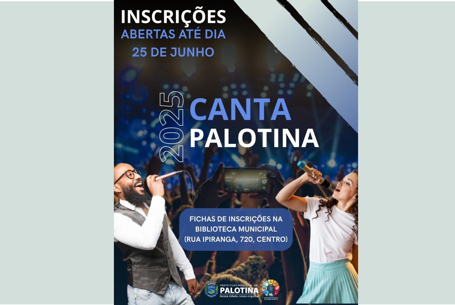 Inscrições para o Canta Palotina seguem abertas até 25 de junho