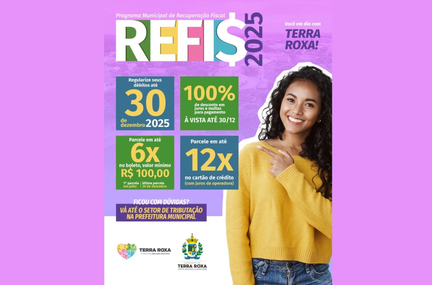 ÁUDIO - Prefeito Ivan Reis destaca oportunidade para regularização de dívidas com o município de Terra Roxa