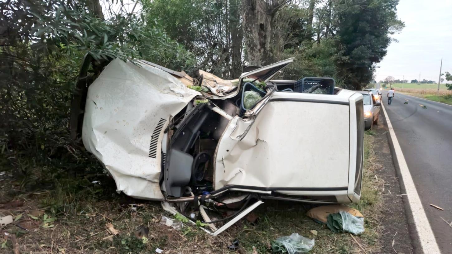 Jovem de São Camilo sofre grave acidente na PR-364