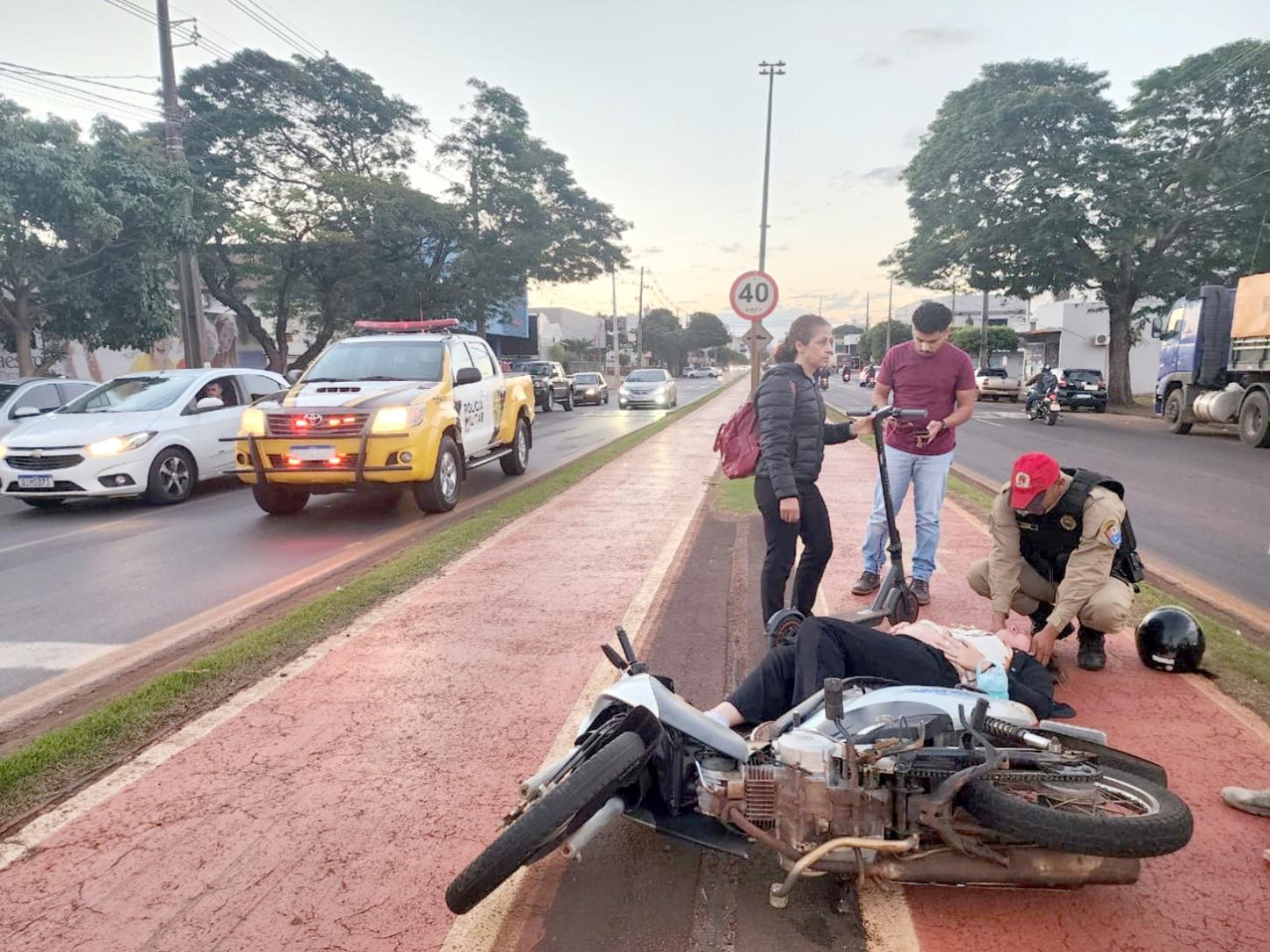 Polícia Rodoviária de Iporã presta apoio em acidente em Palotina