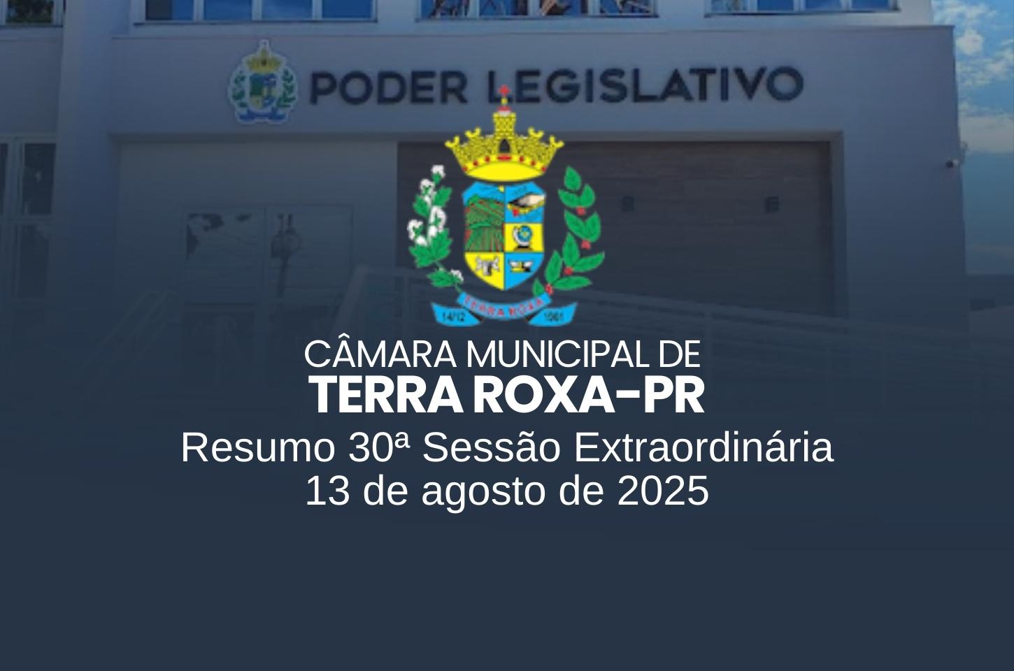 Câmara de Terra Roxa aprova quatro projetos em sessão extraordinária