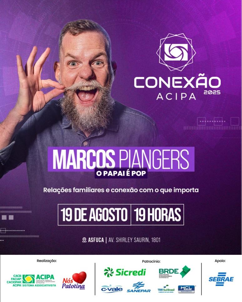 Contagem regressiva para o Conexo Acipa 2025 com Marcos Piangers