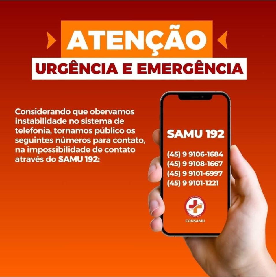 Problema no contato 192 afeta chamadas ao Samu