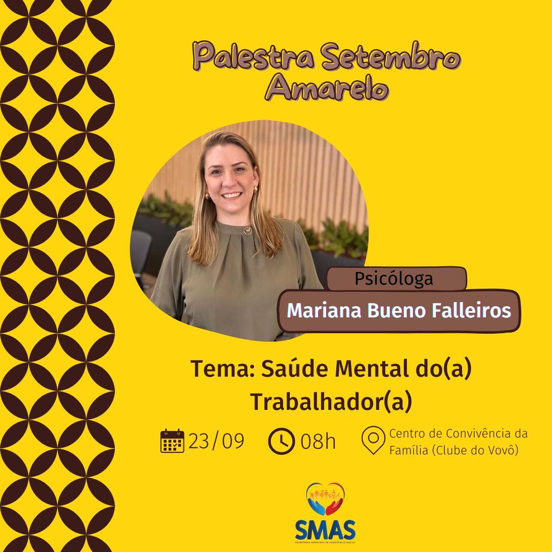 Palestra abordará saúde mental dos trabalhadores em Palotina