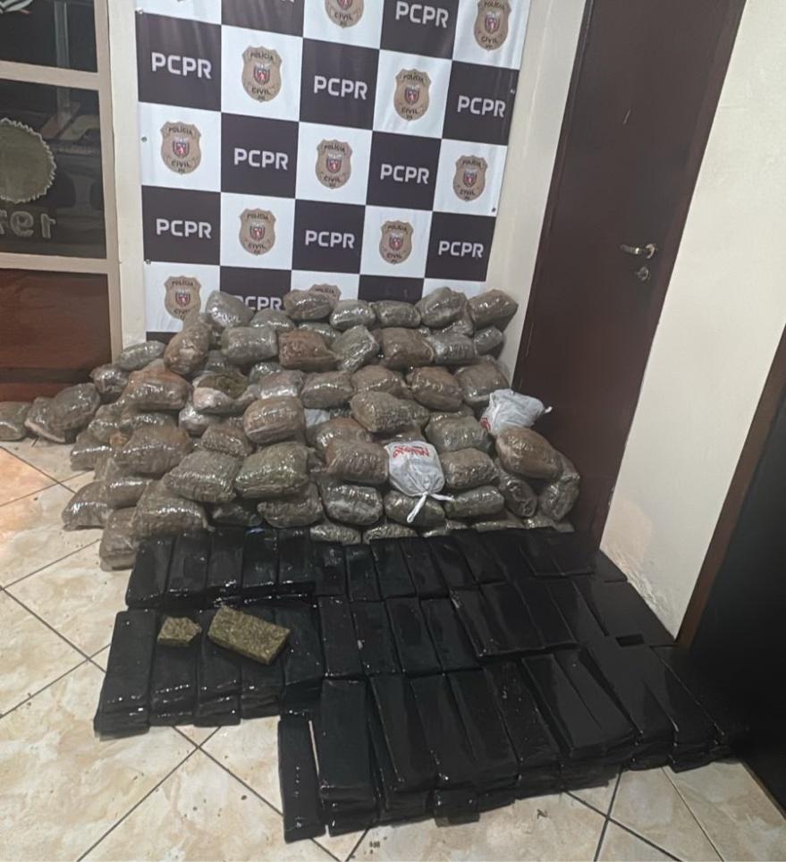 PCPR apreende 940 quilos de maconha em operações na região Oeste