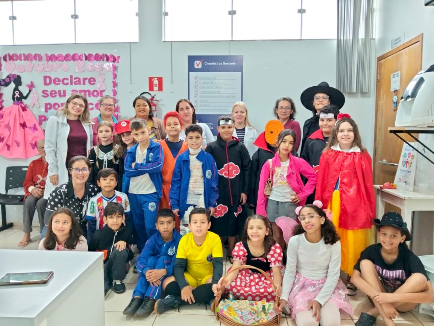 Alunos promovem ação de leitura em UBS do Santa Terezinha em Palotina