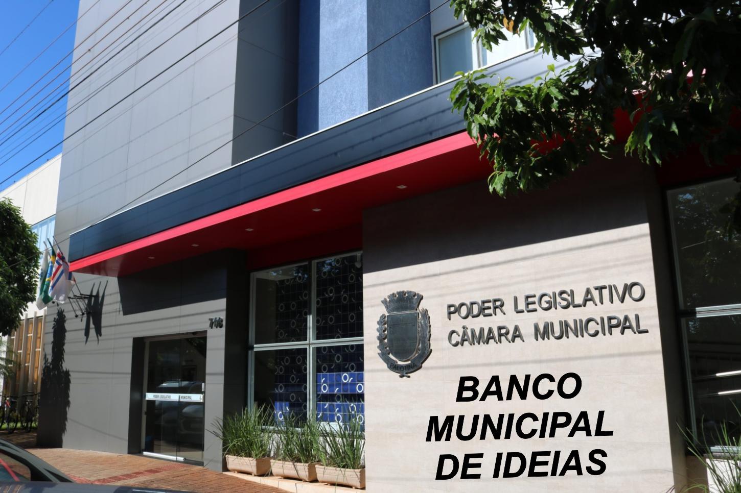 Câmara de Palotina aprova criação do Banco Municipal de Ideias da Comunidade