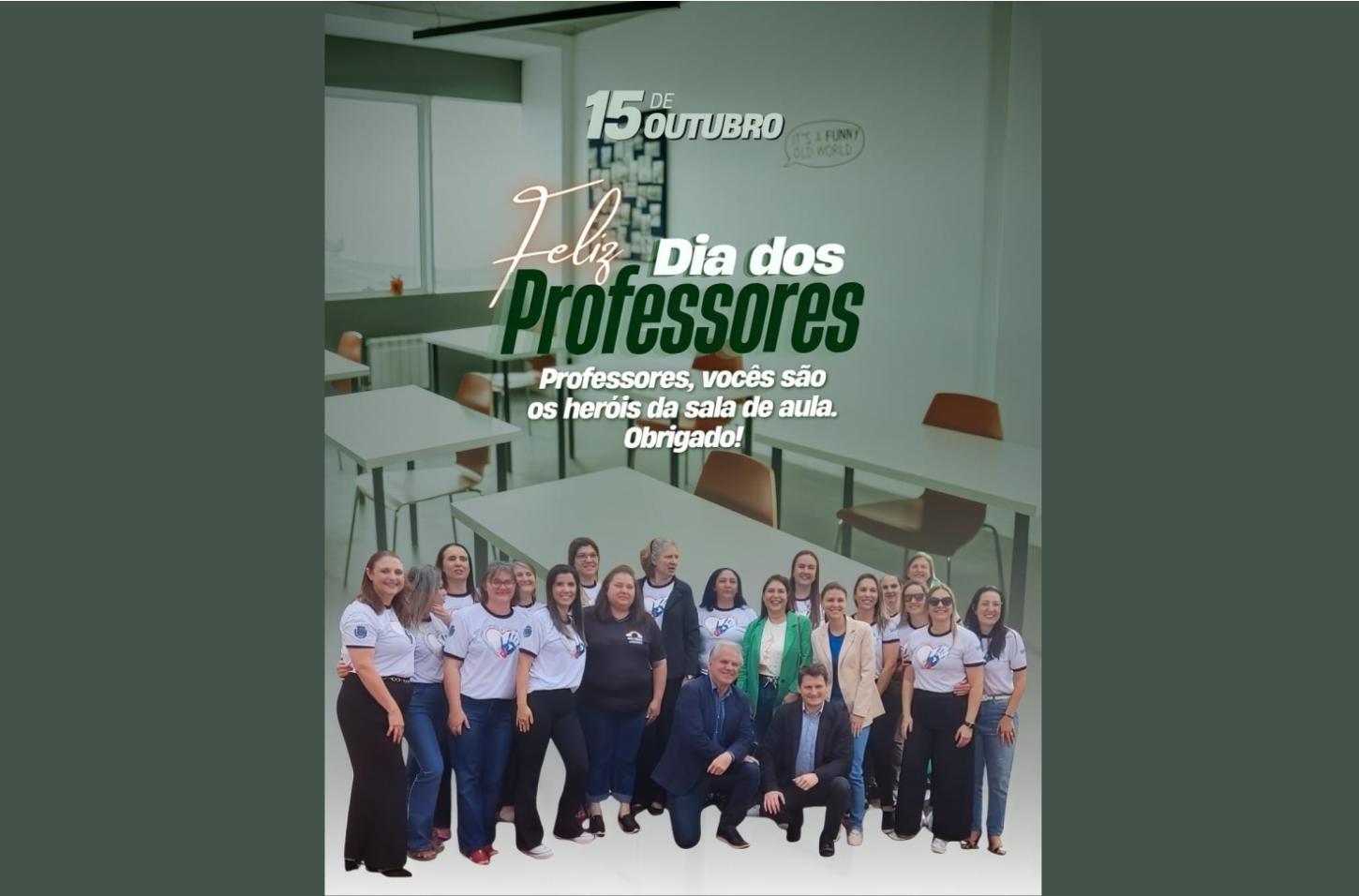 Luiz Ernesto presta homenagem aos professores pelo seu dia