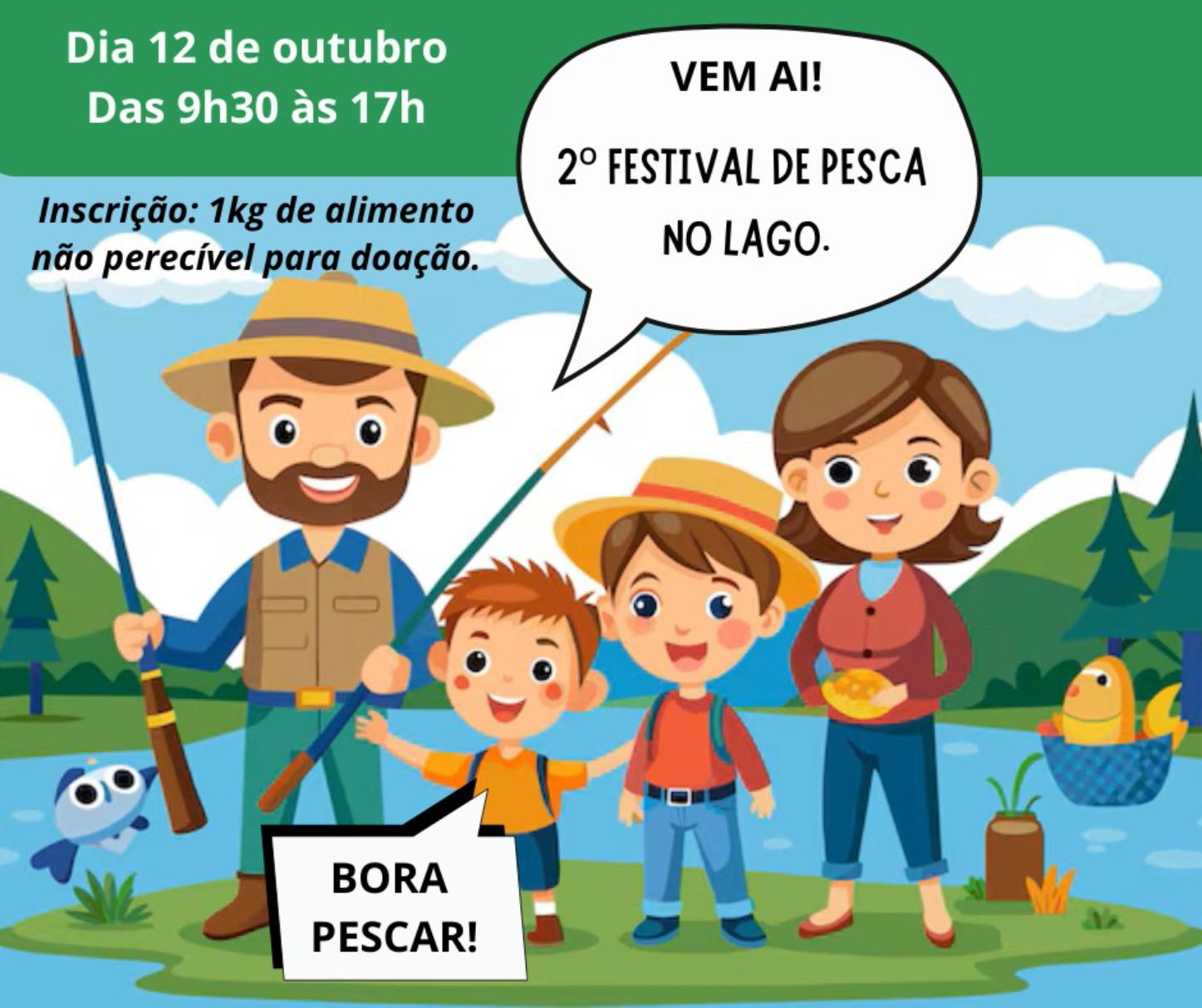 Prefeitura de Palotina promove 2ª edição da Pesca no Lago no Dia da Criança