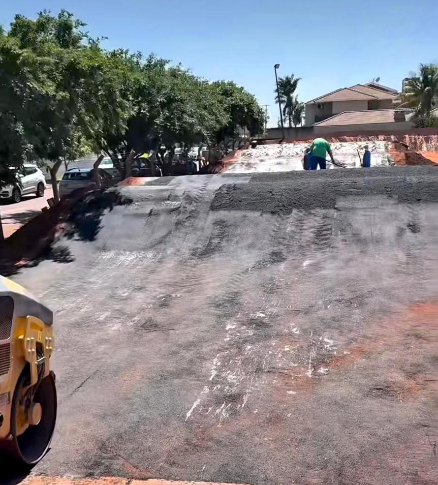 Vídeo: Presidente da Câmara de Palotina acompanha obras de revitalização da pista de bicicross