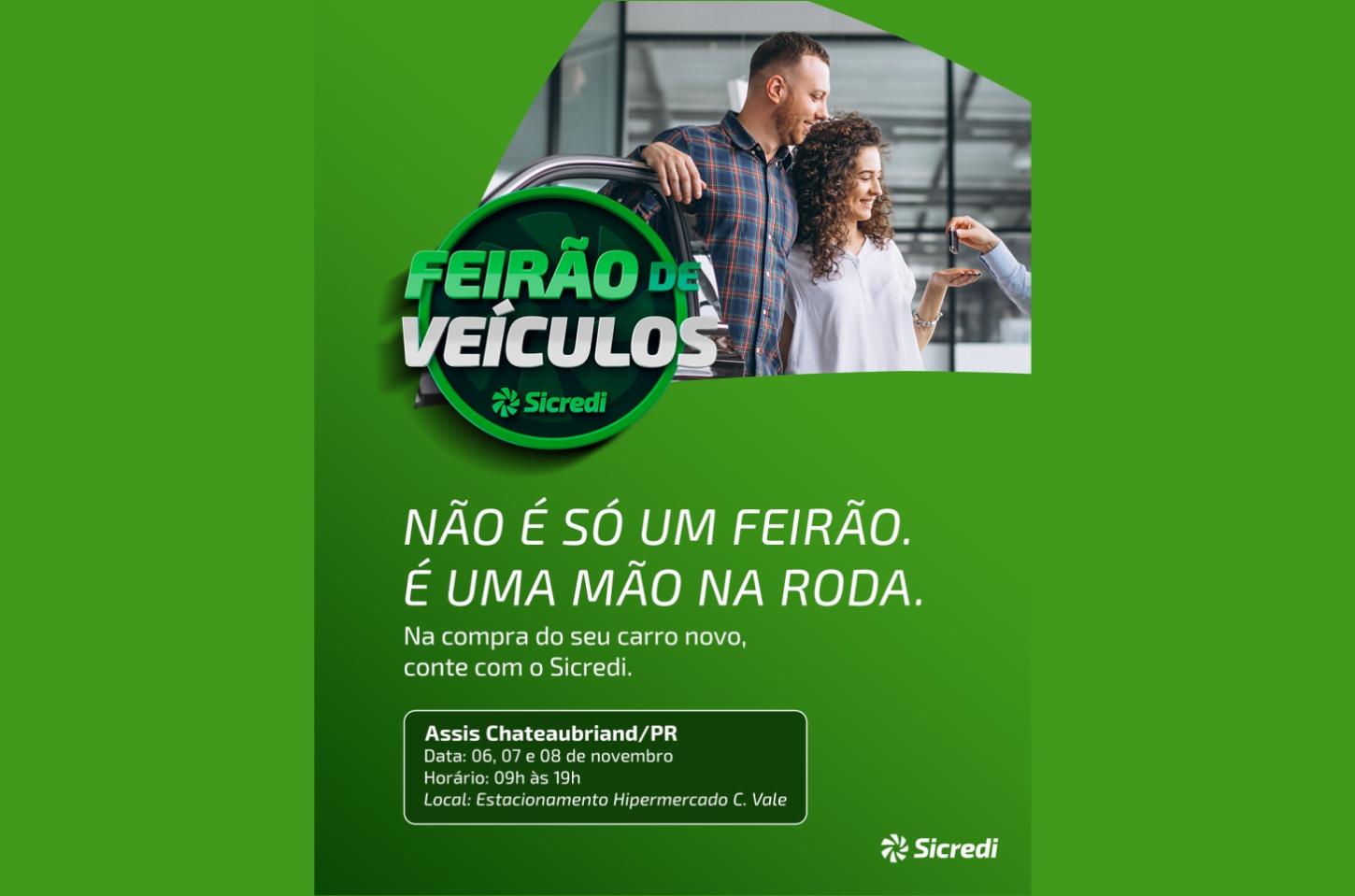 Feirão de Veículos Sicredi oferece condições e prazos especiais