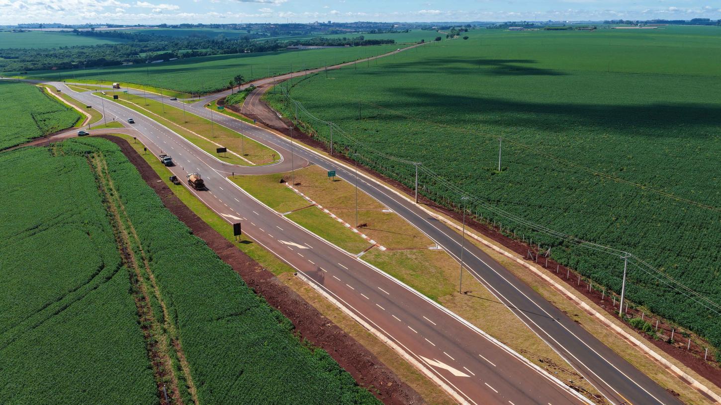 Contorno viário de Palotina  fecha com execução em 87%