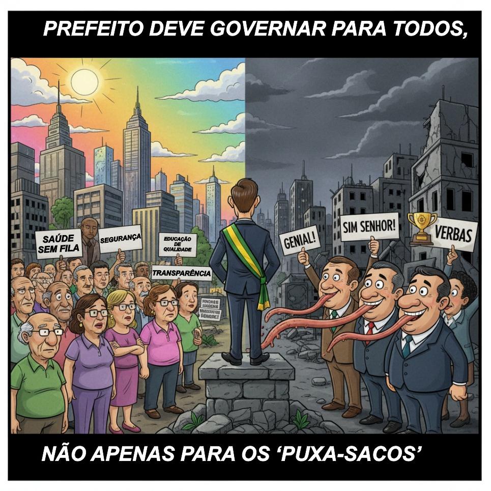 Prefeito deve governar para todos, não apenas para os “puxa-sacos”