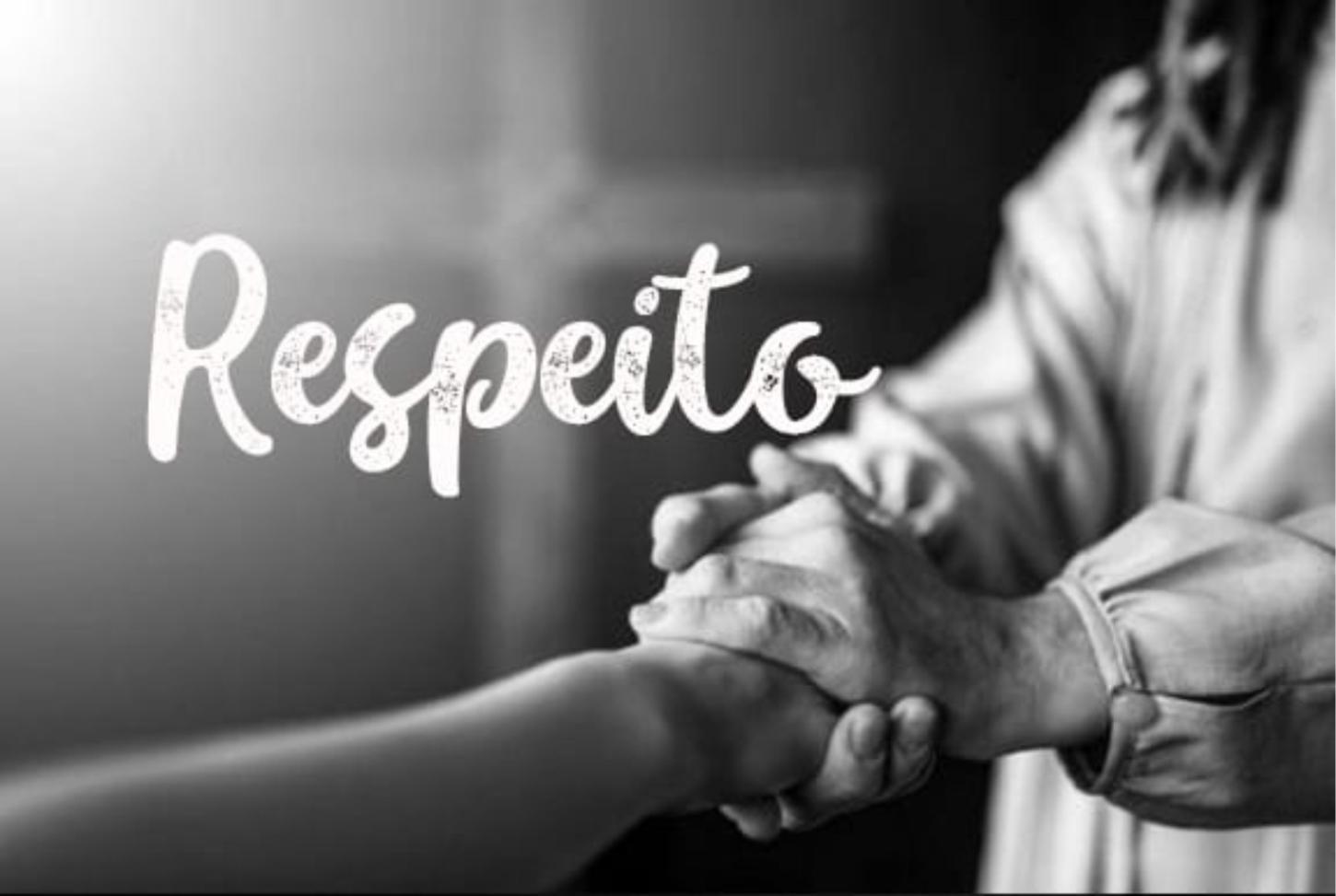 Respeito que se pratica, não que se encena