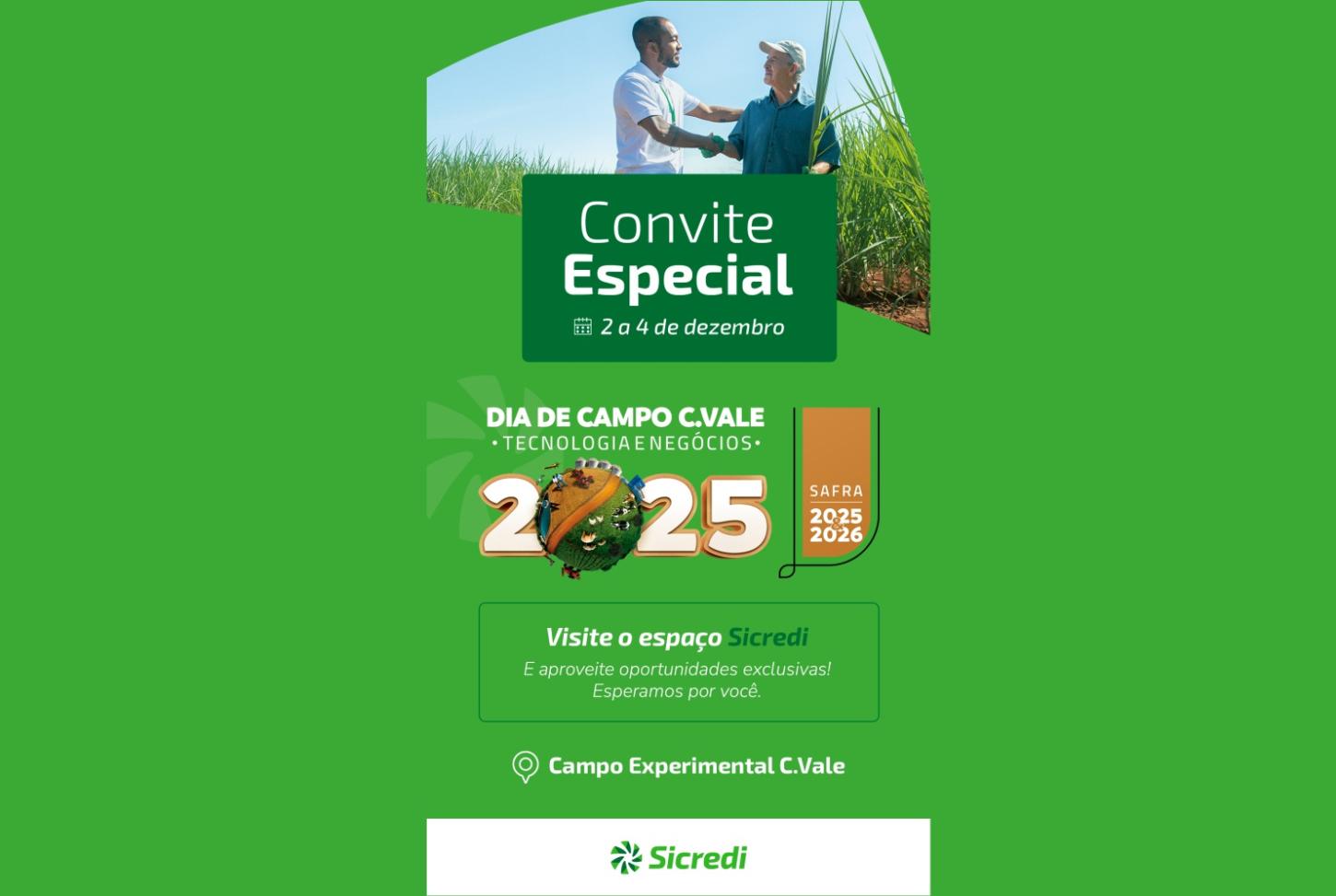 Sicredi marca presença no Dia de Campo da C.Vale em Palotina (PR)