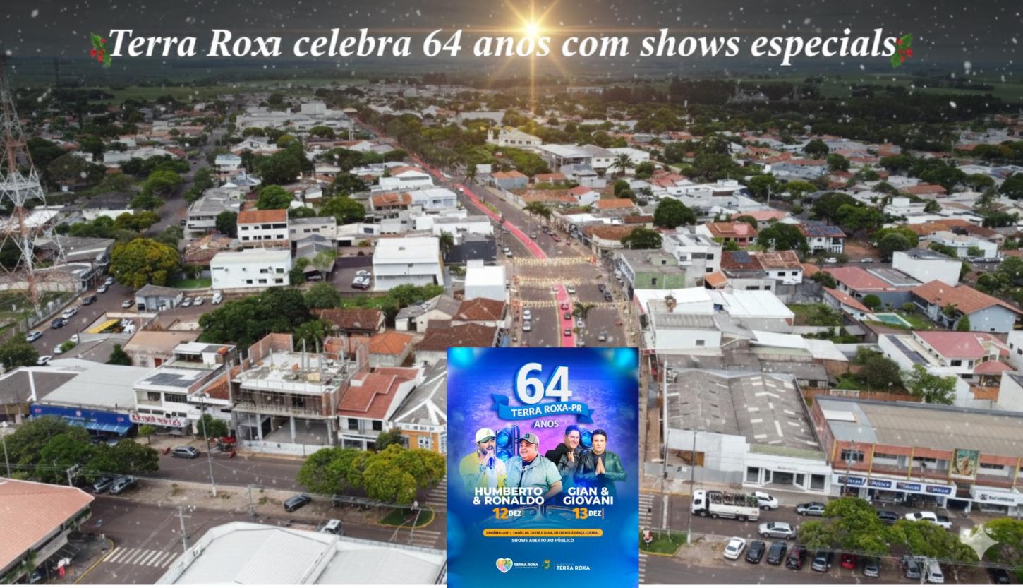 Terra Roxa celebra 64 anos com shows especiais