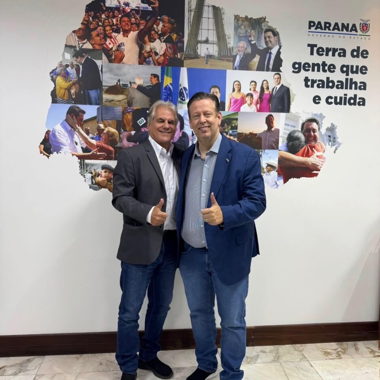 Luiz Ernesto apresenta demanda pela expansão do parque industrial de Palotina em reunião em Curitiba
