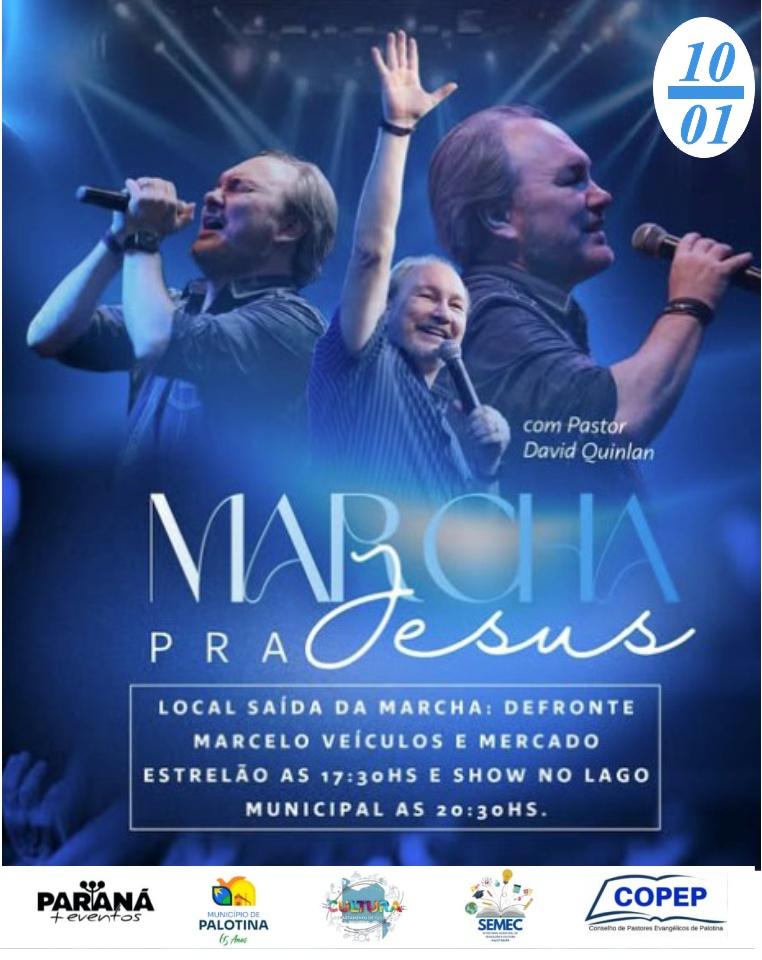 Marcha para Jesus vai reunir fiéis neste sábado em Palotina