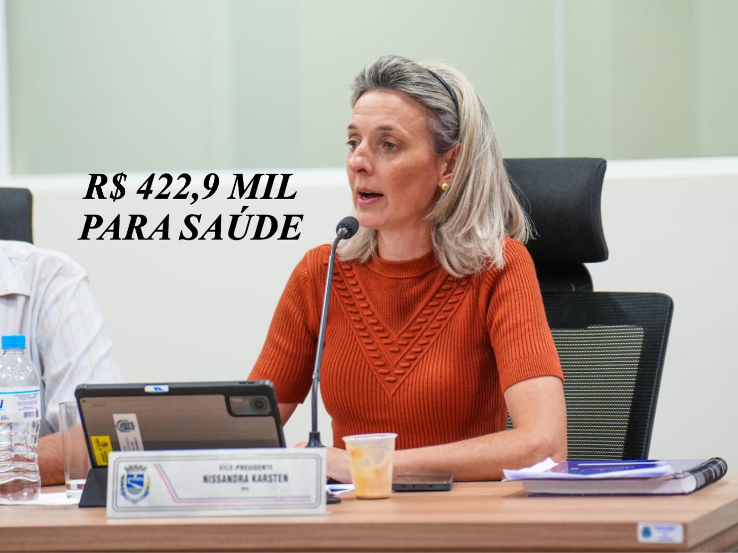 Nissandra destina R$ 422,9 mil para saúde em emendas impositivas