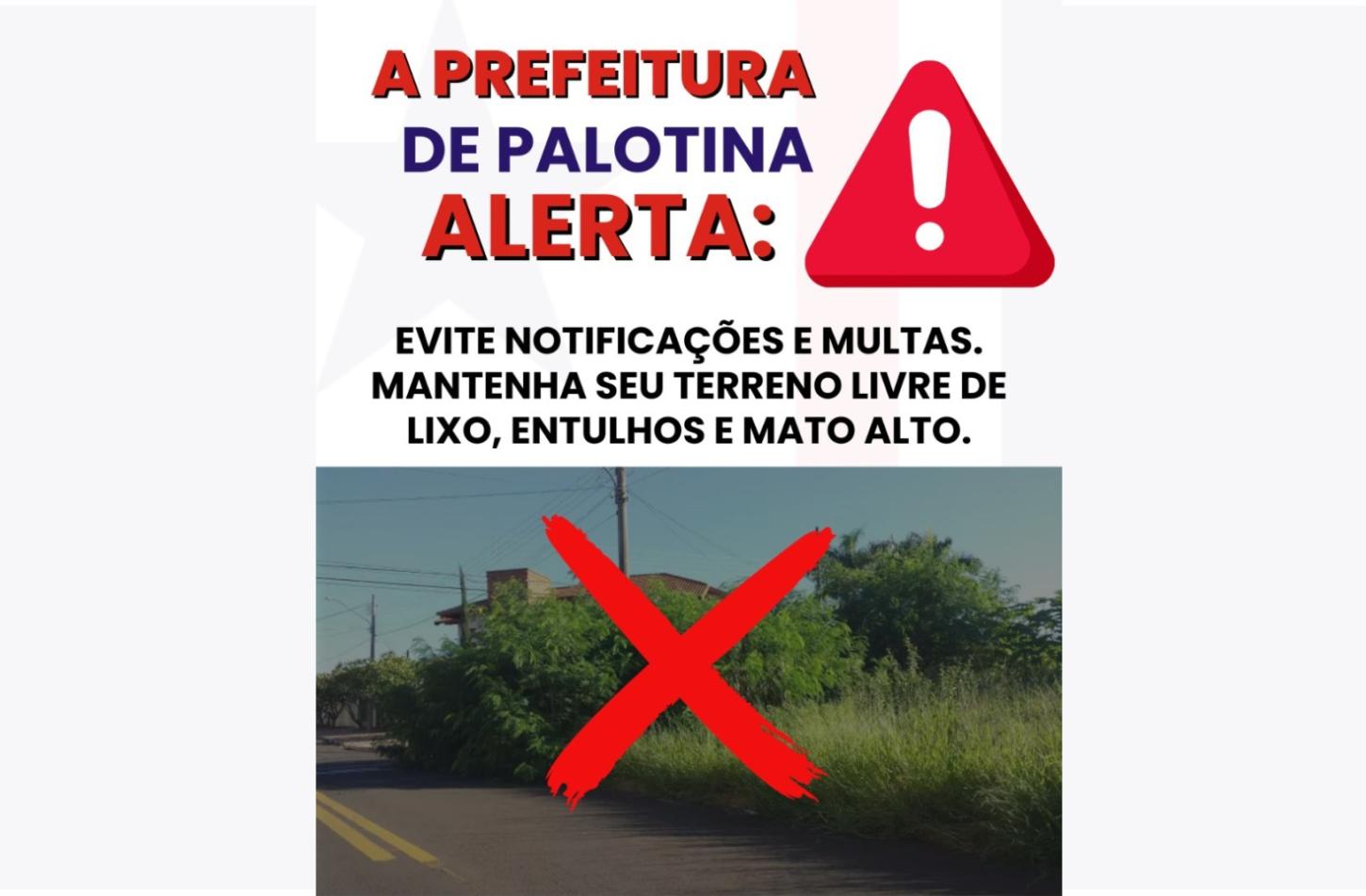 Prefeitura de Palotina notifica proprietários para limpeza e manutenção de imóveis urbanos em 2026