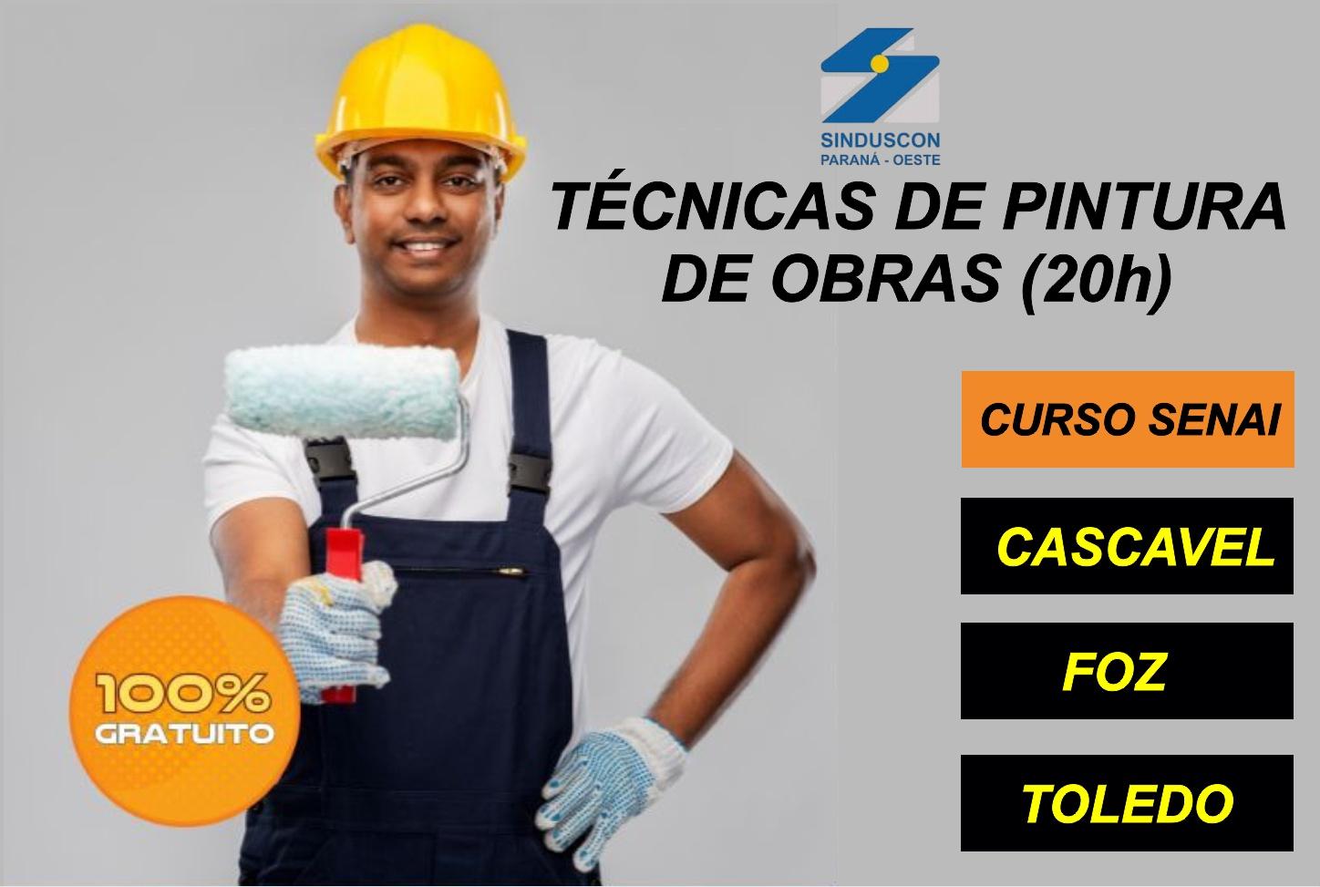 Sinduscon vai promover cursos gratuitos de Técnicas de Pintura