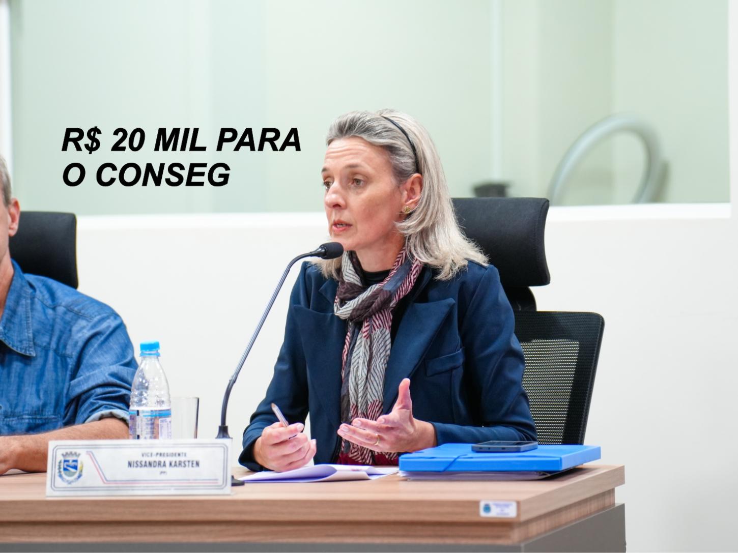 Vereadora destina R$ 20 mil ao Conselho de Segurança