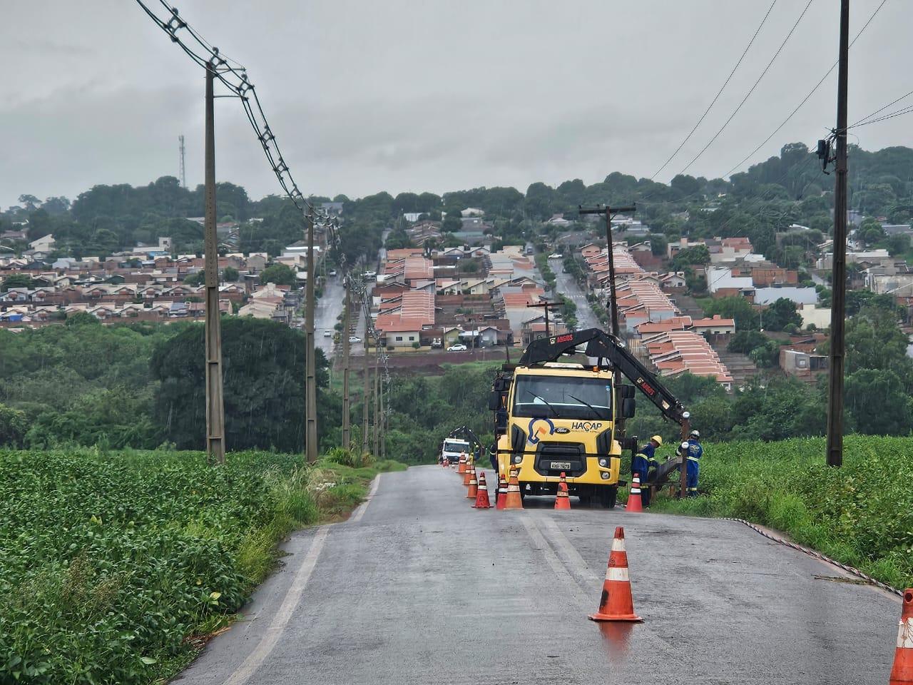 Copel instala iluminação e garante mais segurança em acesso ao Parque Industrial Aurélio Benjamin