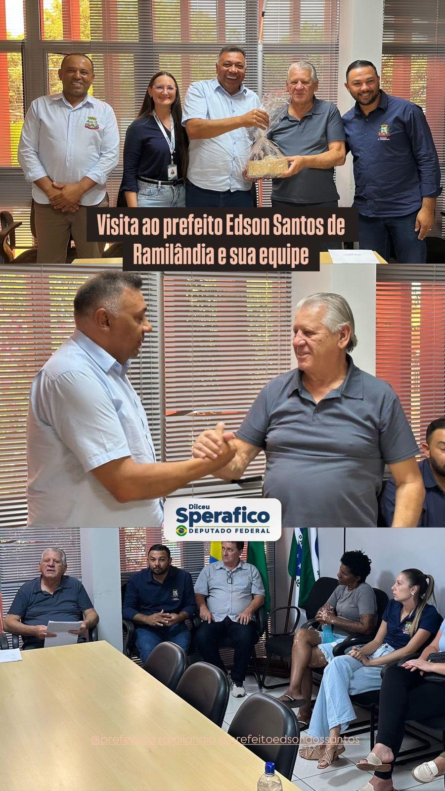 Deputado Sperafico na prefeitura de Ramilândia