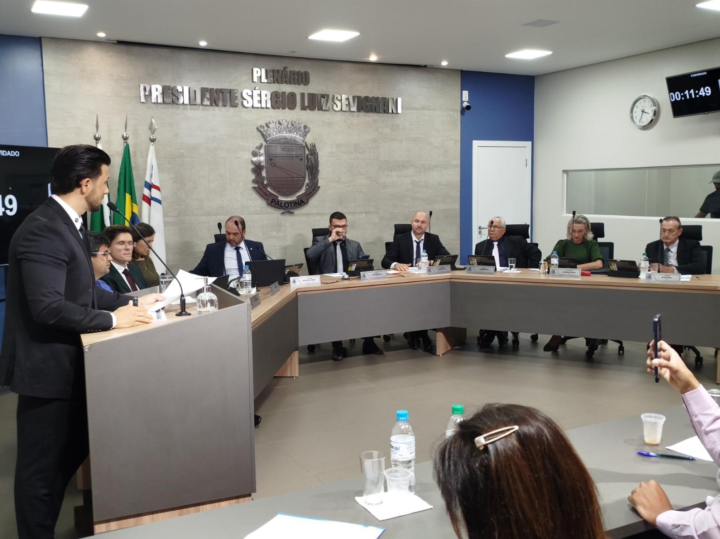 Prefeito Rodrigo Ribeiro participa da abertura do Ano Legislativo na Câmara Municipal de Palotina