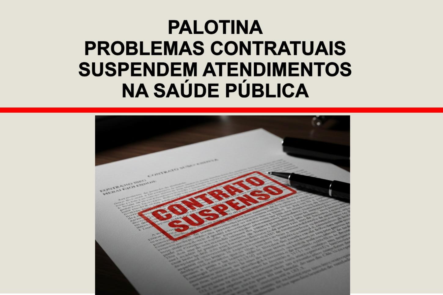 Problemas contratuais suspendem atendimentos na saúde pública