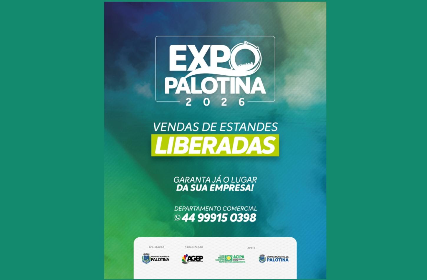 Expo Palotina 2026 abre venda de estandes e espaços para alimentação