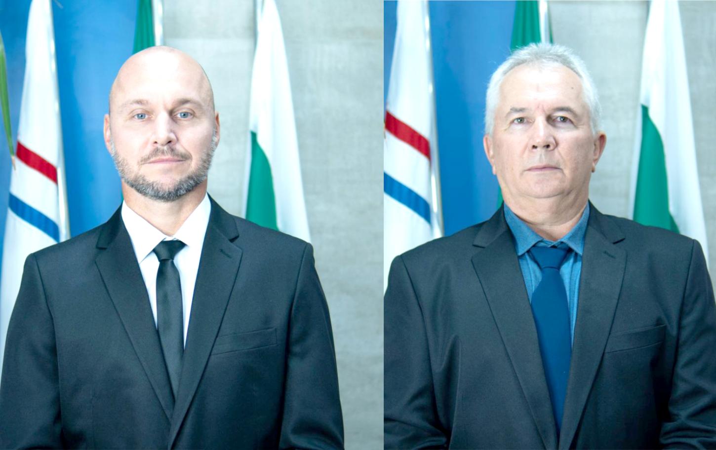 Gilvano Borin e Ademir Paludo, ambos vereadores do Partido Liberal (PL)