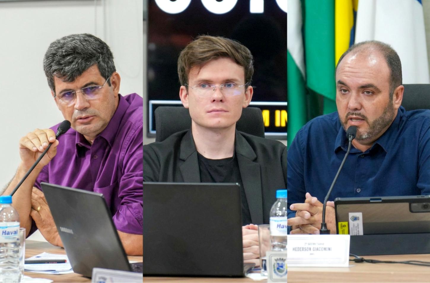 Nico Manfroi, Felipe Brustolin e Hederson Giacomini assinaram Requerimento solicitando informações depois da reportagem do Megazine News