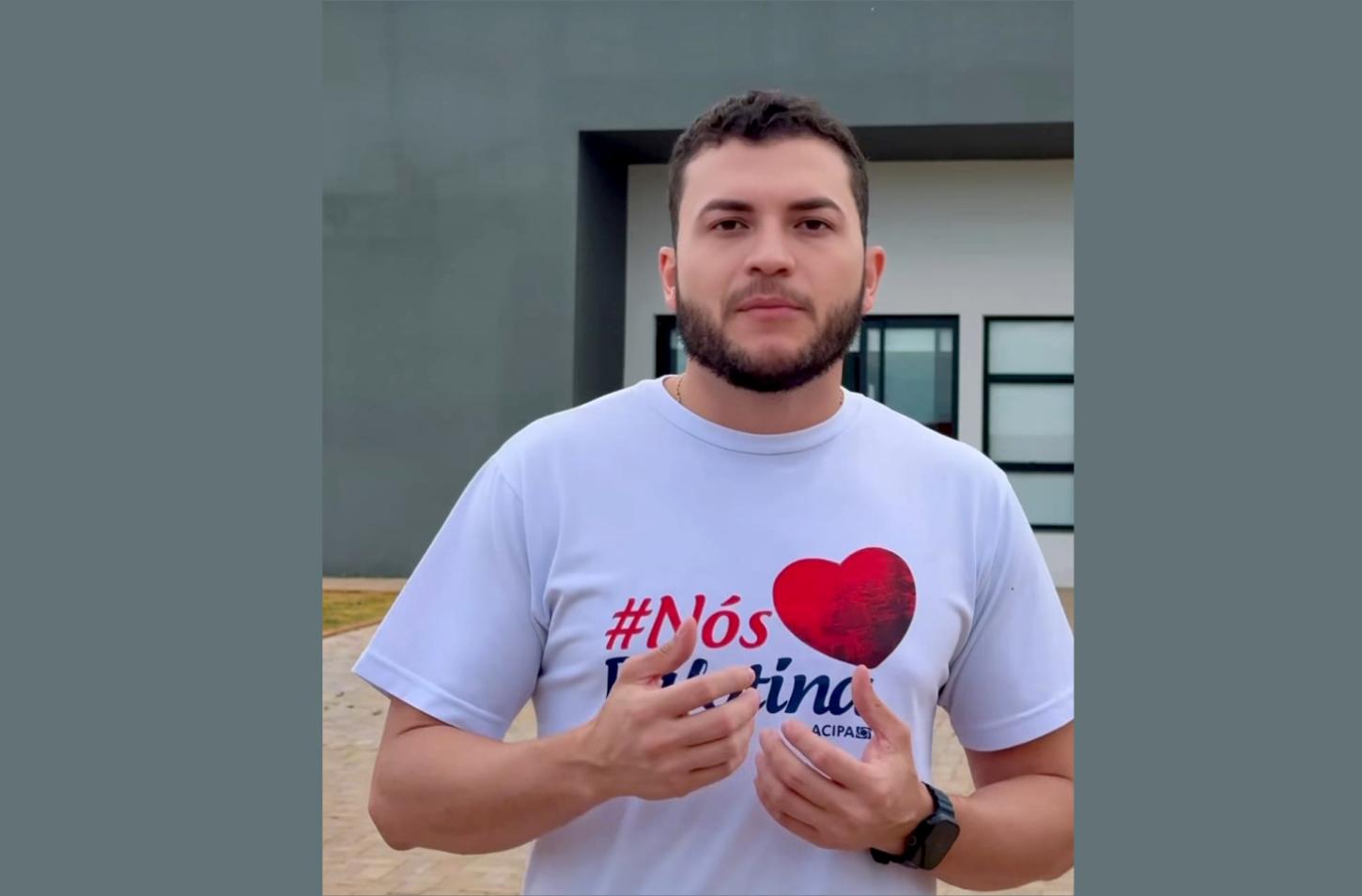 O vídeo está no perfil do instagram do presidente da Câmara Thiago Mostachio. https://www.instagram.com/reel/DV8gRkVgGK6/?igsh=YXQ5cnJ6eWxiYmJv