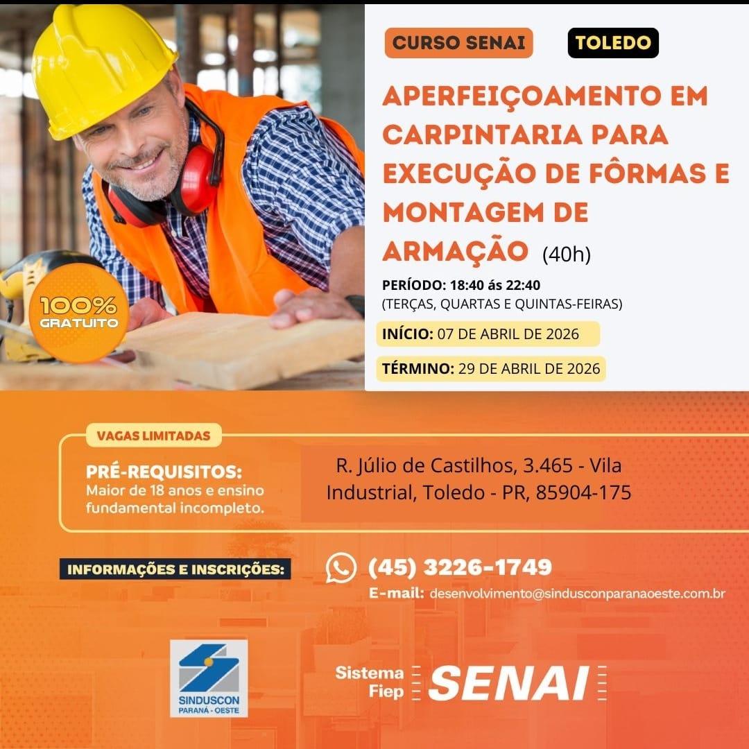 A capacitação é voltada para maiores de 18 anos