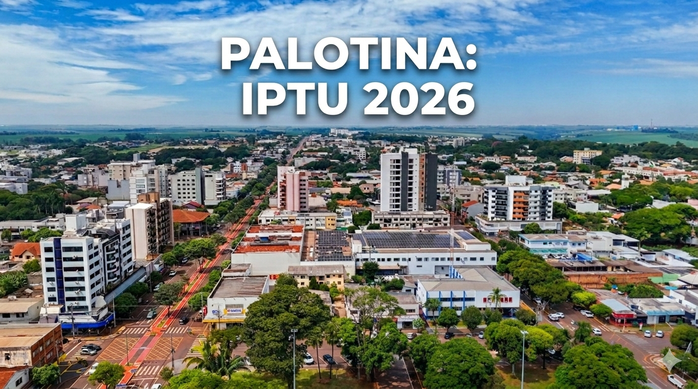 População pode baixar o carne do IPTU 2026 no site www.palotina.pr.gov.br