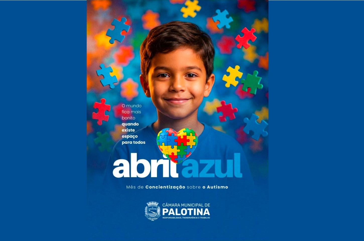 Câmara de Palotina reforça a conscientização sobre o autismo