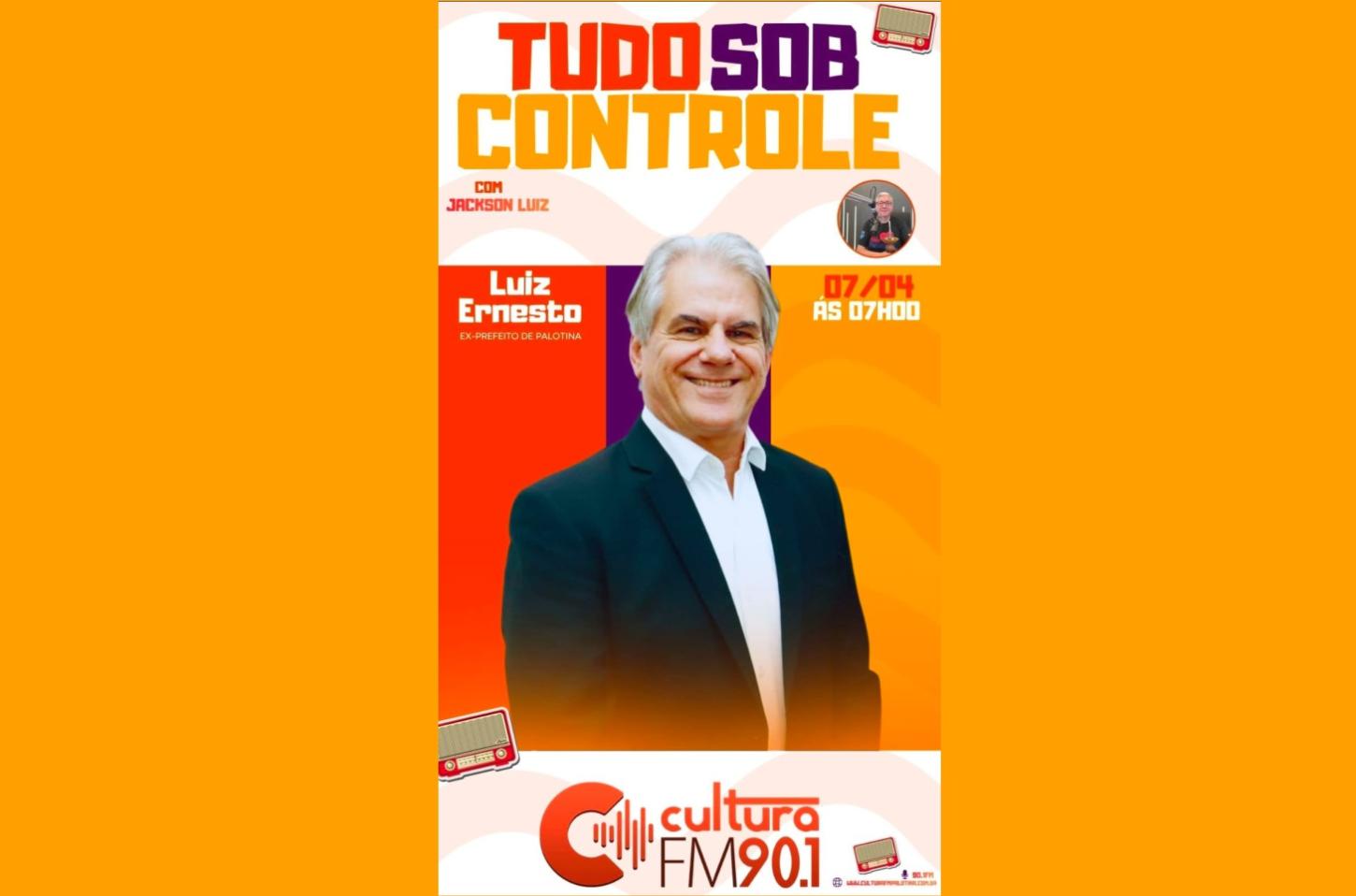 Luiz Ernesto será entrevistado na Cultura FM nesta terça-feira