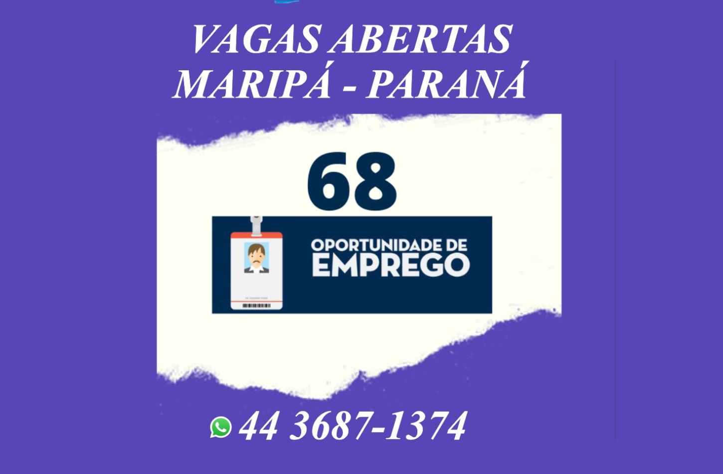  Maripá divulga 68 vagas de emprego e reforça importância da geração de oportunidades